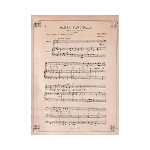Danza Fanciulla(Danse Mignonne) - Arietta