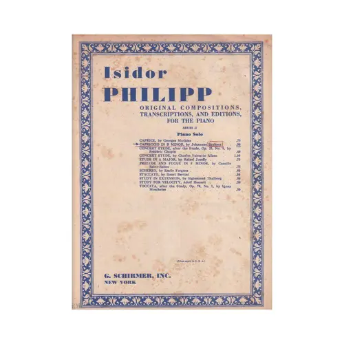 Capriccio In B Minor