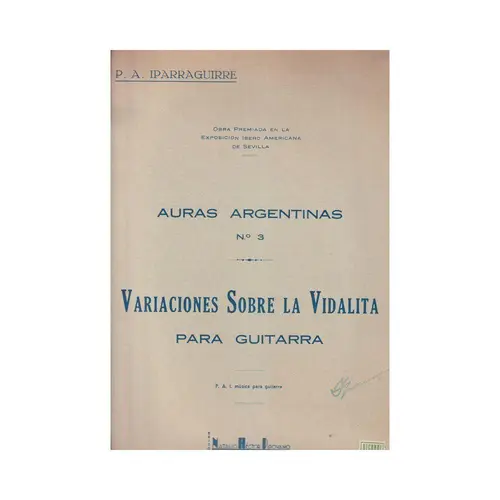 Auras Argentinas N°3 - Variaciones Sobre la Vidalita