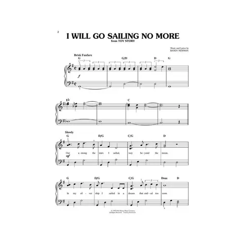 Toy Story Easy Piano Collection