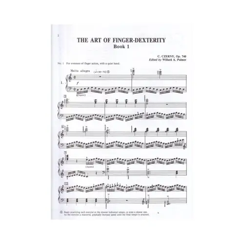 Czerny: The Art of Finger Dexterity, Opus 740 (Complete) - Alfred Masterwork Edition