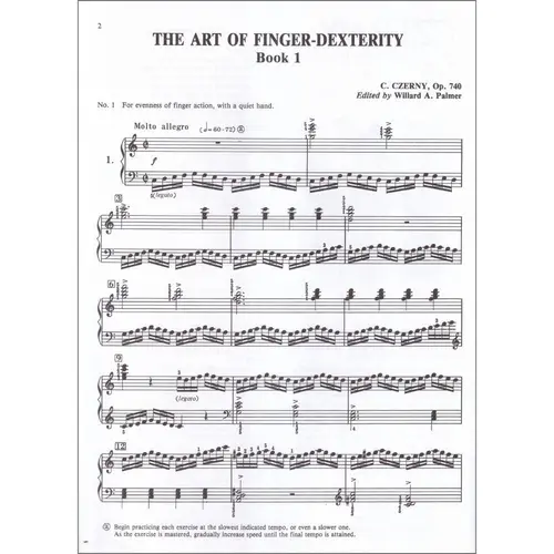 Czerny: The Art of Finger Dexterity, Opus 740 (Complete) - Alfred Masterwork Edition
