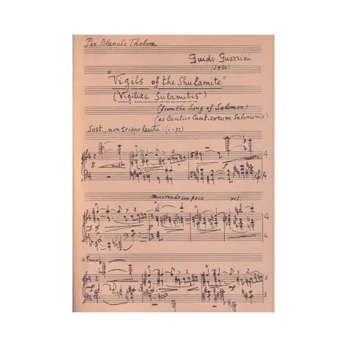 Vigils of the Shulamite (From The Song of Solomon) - Cantata Biblica