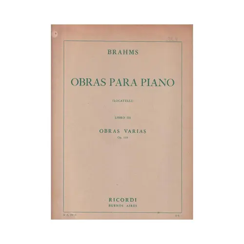 Obras Para Piano - Op.118 - Vol.3