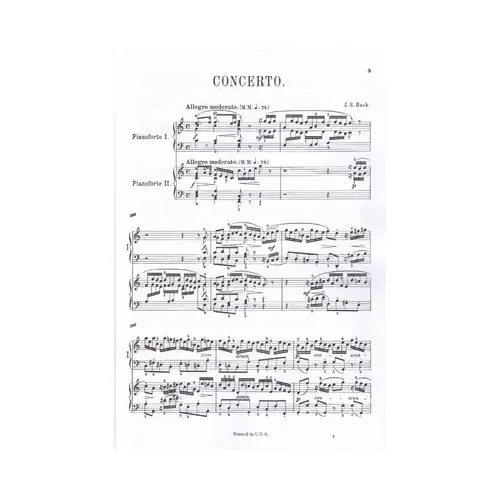 Concerto for Two Pianos in C Major
