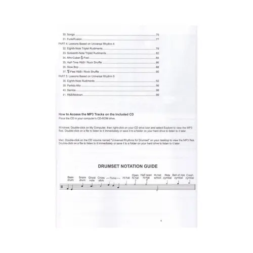 Universal Rhythms for Drumset
