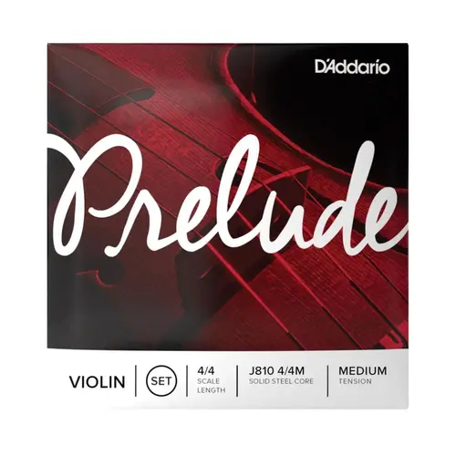 Encordoamento Para Violino 4/4 Daddario Prelude J810 - Tensão Media
