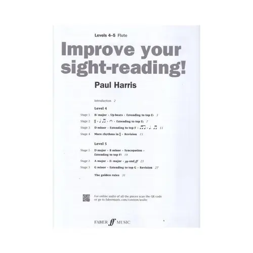 Improve Your Sight-Reading! Flute, Levels 4-5 (Intermediate)