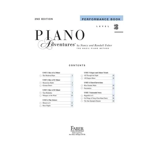 Piano Adventures - Performance Book Level 3B