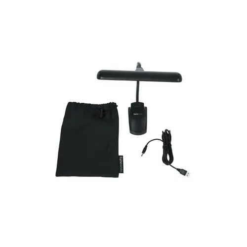 Luminária pra estante de partitura Gator GFWMUSLEDR led Vermelha com pescoço ajustável
