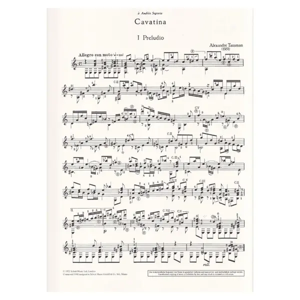 Cavatina For Guitar