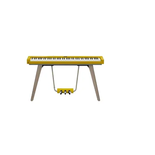 Piano Digital Casio Privia PX-S7000HM mostarda com suporte e pedal