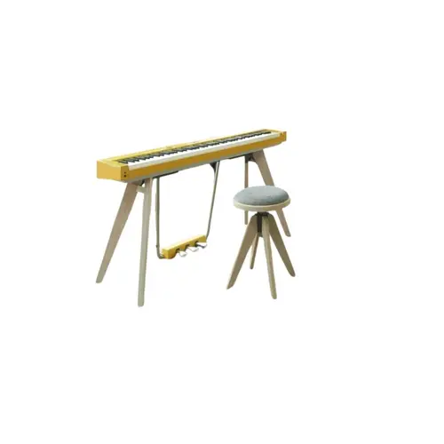 Piano Digital Casio Privia PX-S7000HM mostarda com suporte e pedal