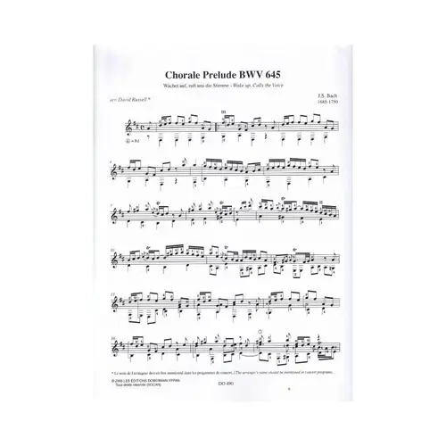 2 Chorale Preludes - BWV 645, BWV 147