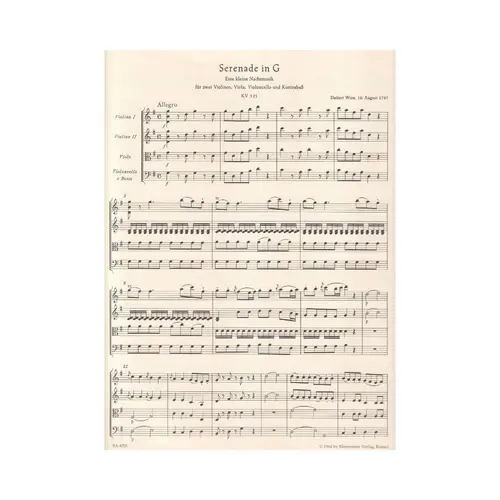 Eine Kleine Nachtmusik KV 525 (Reg+Partes)