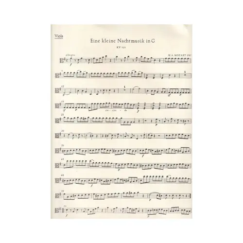 Eine Kleine Nachtmusik KV 525 (Reg+Partes)