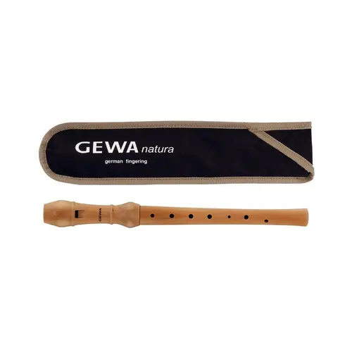 Flauta doce soprano germânica GEWA C-Soprano madeira natural