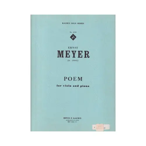 Poem For Viola and piano