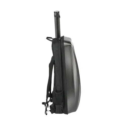 Estojo para violino 4/4-3/4 GEWA Rucksack Space Bag Titanium com estojo porta arco 79x19 cm