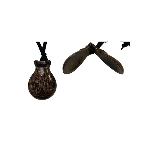 Castonhola GEWA Castanets Tiger wood - kit com 2 partes