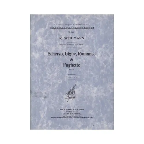 Scherzo, Gigue, Romance & Fughette - Op.32  (Edição Antiga)