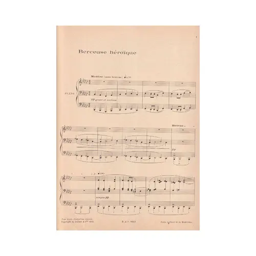 Berceuse Heroique pour le piano