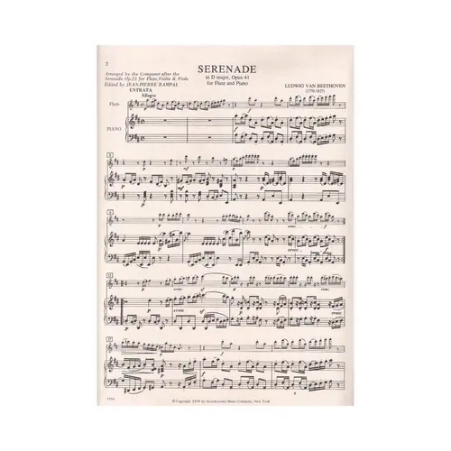 Serenade In D Maj-Op.41