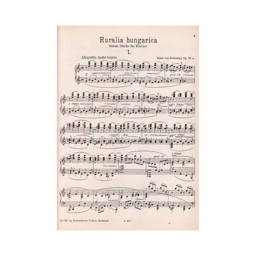 Ruralia Hungarica - Op.32 A