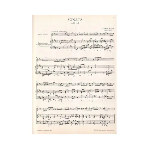 Sonate H Moll - Op.Iii/2