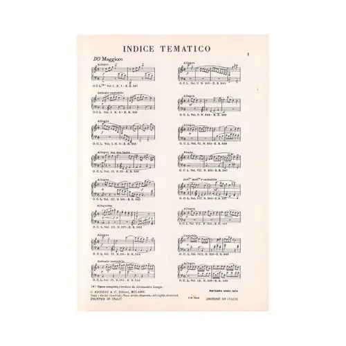 Indice Tematico