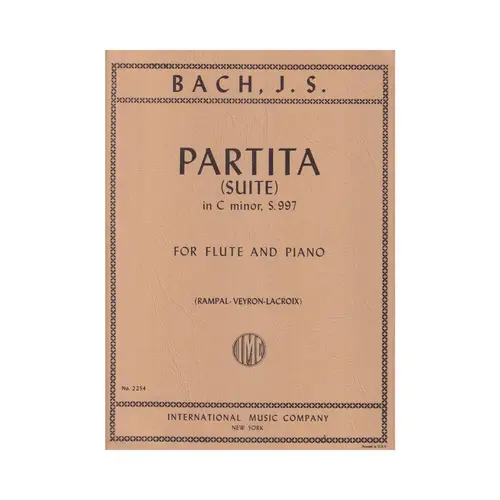 Partita (Suite) In C Minor For Flute - S.997
