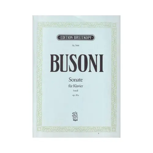 Sonate fur klavier f moll op. 20a