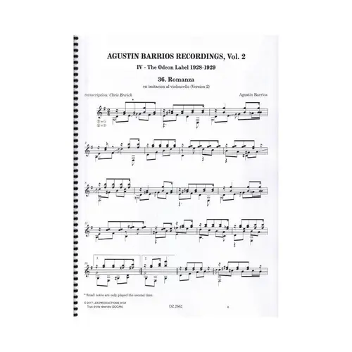 Agustin Barrios Recordings, vol. 2