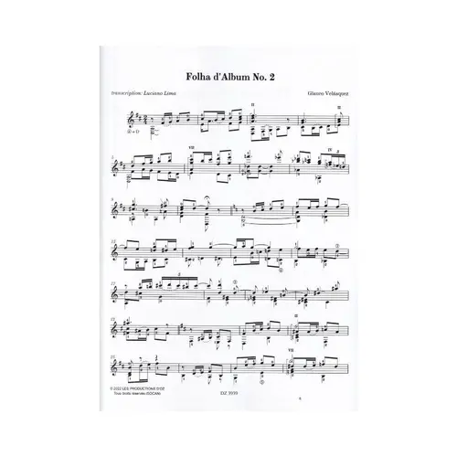 Folha d'Album No. 2 / Valse mignonne