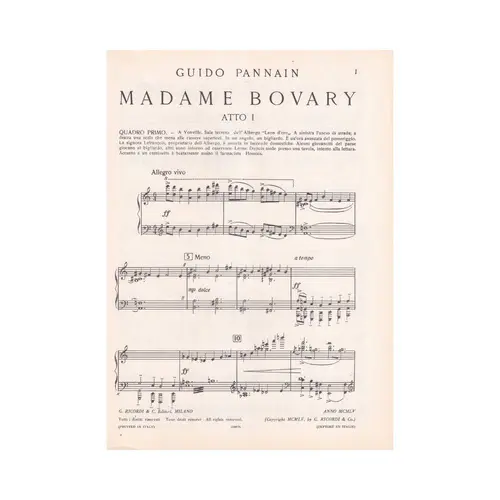 Madame Bovary - Opera Completa