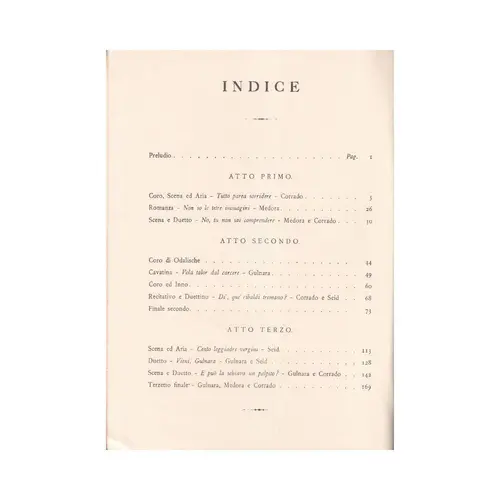 Il Corsaro - Vocal Score