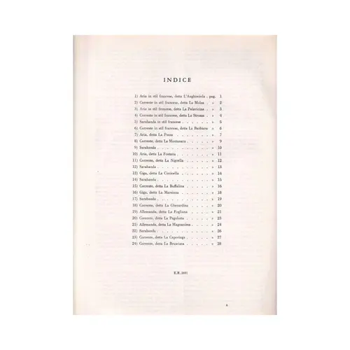 Arie,Correnti,Sarabande...Op.Iv