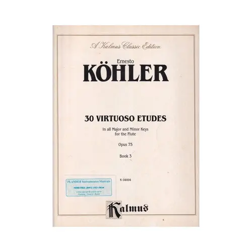30 Virtuoso Etudes - Op.75 Vol.3