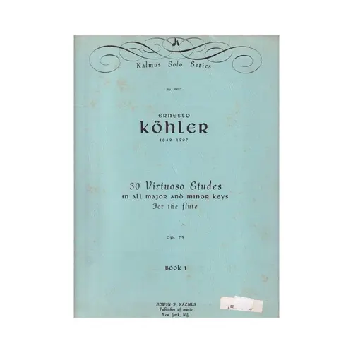 30 Virtuoso Etudes - Op.75 Vol.1  (Edição Antiga)