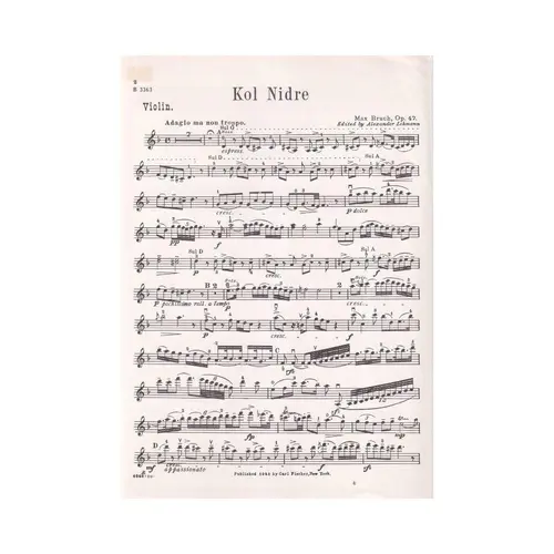 Kol Nidre Op.47 - Violino