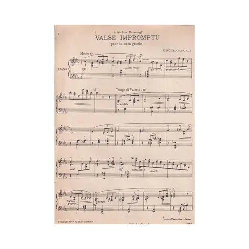Valse Impromptu - Op.19 N.1