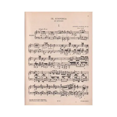Ix Sinfonia mi Minore Z Nového Sveta op.95