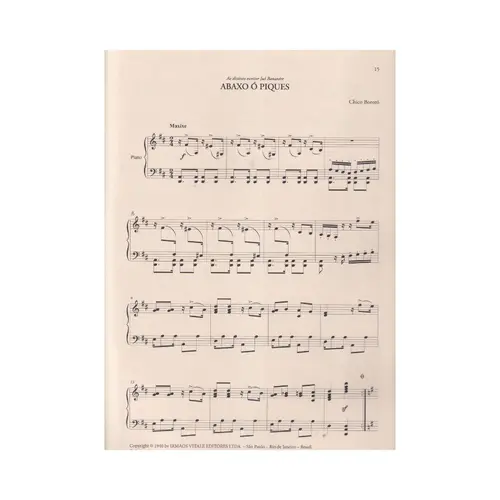 Chico Bororó para piano