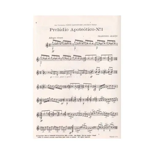 Preludio Apoteotico N.1 para violão