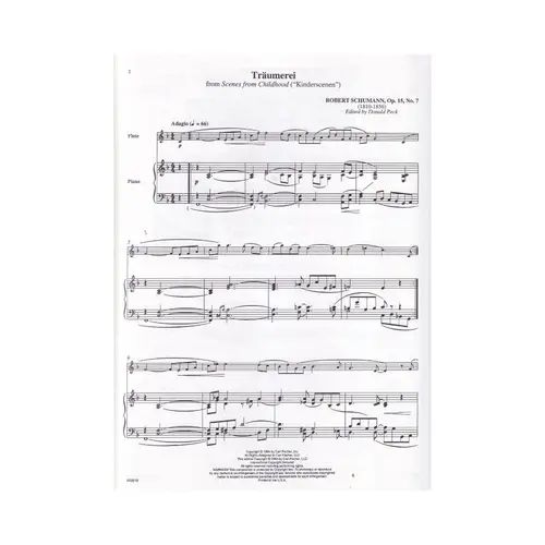 Traumerei From Kinderscenen - Flute