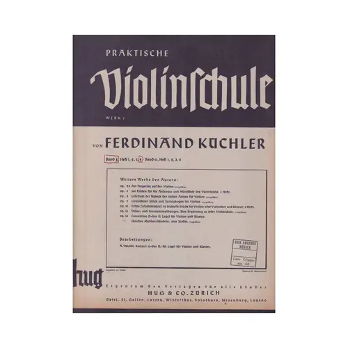 Praktische Violinschule Band I, Heft 4