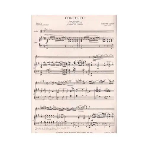 Concerto In G Maj-Op.22