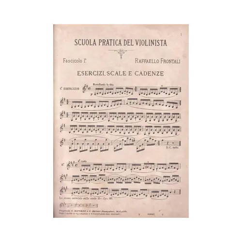 Scuola Pratica Del Violinista - Vol.1