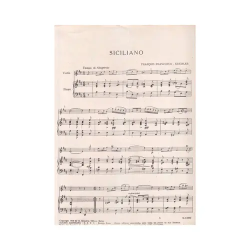 Sicilienne Und Rigaudon