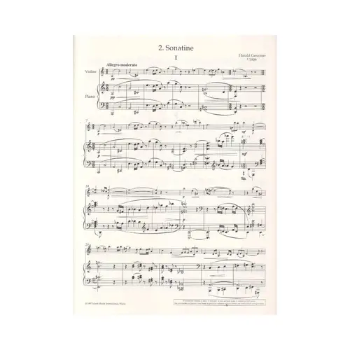 2. Sonatine Fur Violine